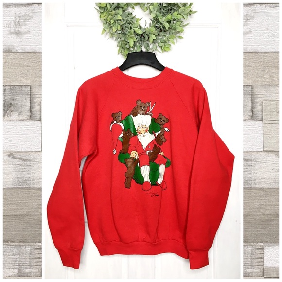 Vintage Sweaters - 🎄SALE🎄Vintage 90’s Ugly Christmas Sweater Bears